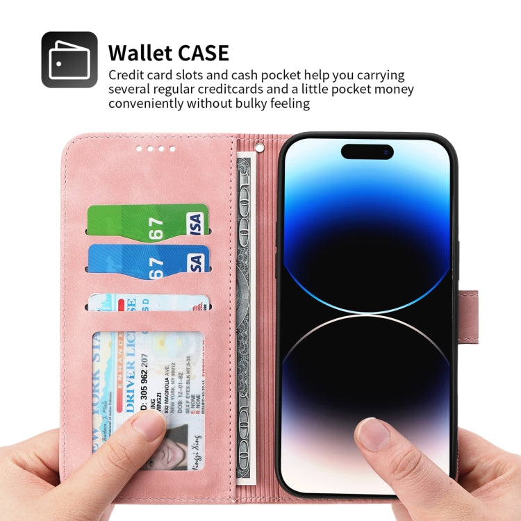 Dierfeng Dream Line TPU + PU  Leather Phone Case, For iPhone 14, For iPhone 14 Plus, For iPhone 14 Pro, For iPhone 14 Pro Max, For iPhone 13, For  iPhone 13 mini, For iPhone 13 Pro, For iPhone 13 Pro Max