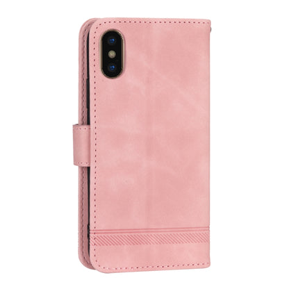 Dierfeng Dream Line TPU + PU Leather Phone Case, For iPhone XS Max, For iPhone XR, For iPhone X/XS, For iPhone 6 Plus/7 Plus/8 Plus, For iPhone 6/7/8/SE 2020/SE 2022