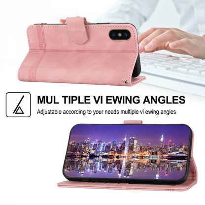 Dierfeng Dream Line TPU + PU Leather Phone Case, For iPhone XS Max, For iPhone XR, For iPhone X/XS, For iPhone 6 Plus/7 Plus/8 Plus, For iPhone 6/7/8/SE 2020/SE 2022