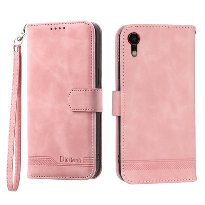 Dierfeng Dream Line TPU + PU Leather Phone Case, For iPhone XS Max, For iPhone XR, For iPhone X/XS, For iPhone 6 Plus/7 Plus/8 Plus, For iPhone 6/7/8/SE 2020/SE 2022