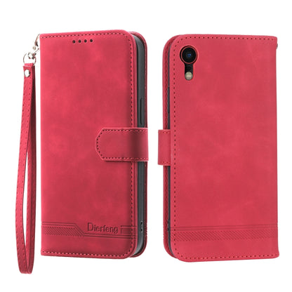 Dierfeng Dream Line TPU + PU Leather Phone Case, For iPhone XS Max, For iPhone XR, For iPhone X/XS, For iPhone 6 Plus/7 Plus/8 Plus, For iPhone 6/7/8/SE 2020/SE 2022
