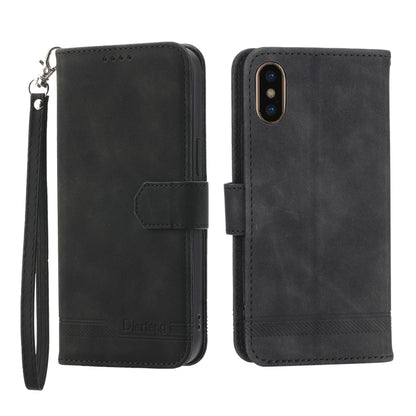 Dierfeng Dream Line TPU + PU Leather Phone Case, For iPhone XS Max, For iPhone XR, For iPhone X/XS, For iPhone 6 Plus/7 Plus/8 Plus, For iPhone 6/7/8/SE 2020/SE 2022
