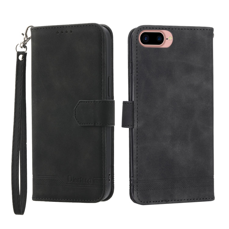 Dierfeng Dream Line TPU + PU Leather Phone Case, For iPhone XS Max, For iPhone XR, For iPhone X/XS, For iPhone 6 Plus/7 Plus/8 Plus, For iPhone 6/7/8/SE 2020/SE 2022