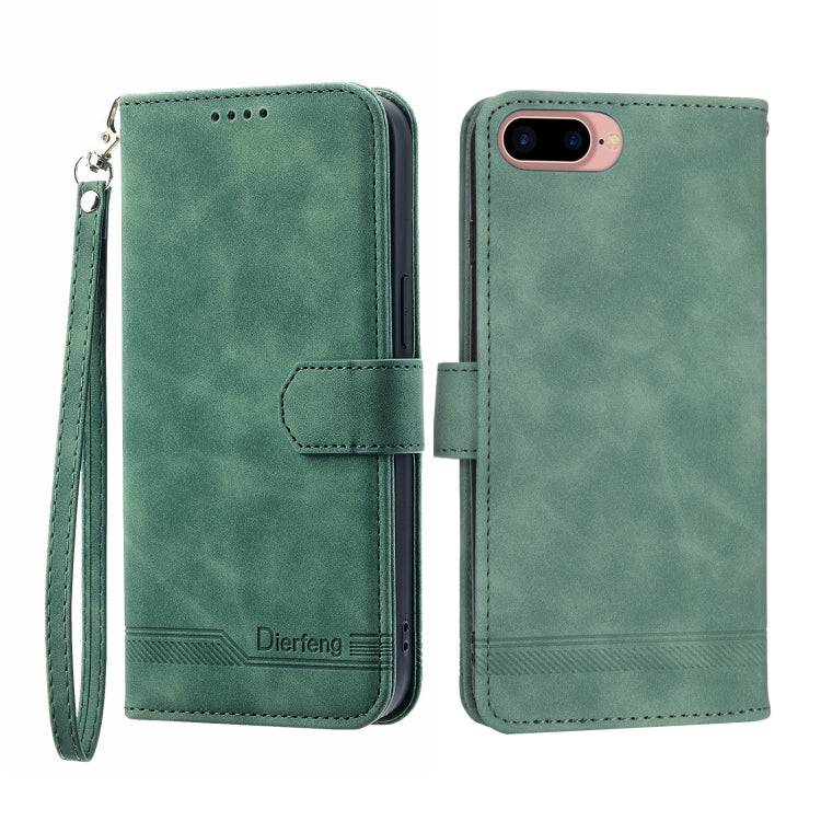 Dierfeng Dream Line TPU + PU Leather Phone Case, For iPhone XS Max, For iPhone XR, For iPhone X/XS, For iPhone 6 Plus/7 Plus/8 Plus, For iPhone 6/7/8/SE 2020/SE 2022