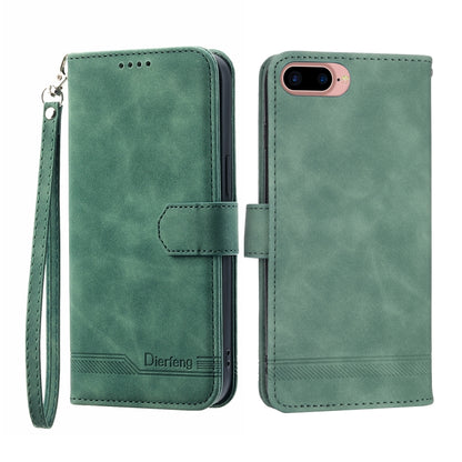 Dierfeng Dream Line TPU + PU Leather Phone Case, For iPhone XS Max, For iPhone XR, For iPhone X/XS, For iPhone 6 Plus/7 Plus/8 Plus, For iPhone 6/7/8/SE 2020/SE 2022