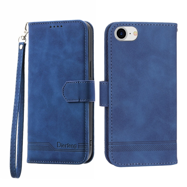 Dierfeng Dream Line TPU + PU Leather Phone Case, For iPhone XS Max, For iPhone XR, For iPhone X/XS, For iPhone 6 Plus/7 Plus/8 Plus, For iPhone 6/7/8/SE 2020/SE 2022