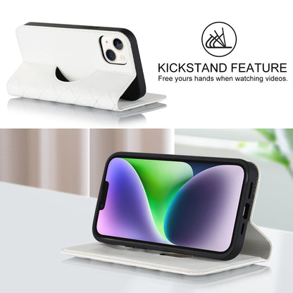 Rhombic MagSafe RFID Anti-Theft Wallet Leather Phone Case, For iPhone 14, For iPhone 14 Plus, For iPhone 14 Pro, For iPhone 14 Pro Max, For iPhone 13 mini, For iPhone 13