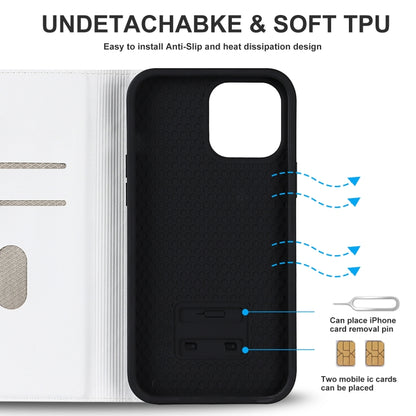 Rhombic MagSafe RFID Anti-Theft Wallet Leather Phone Case, For iPhone 14, For iPhone 14 Plus, For iPhone 14 Pro, For iPhone 14 Pro Max, For iPhone 13 mini, For iPhone 13