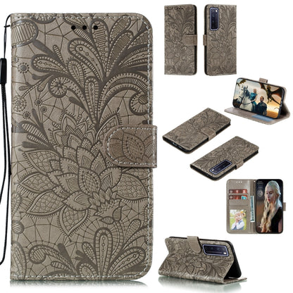 Lace Flower Embossing Pattern Horizontal Flip Leather Case , with Holder & Card Slots & Wallet & Photo Frame & Lanyard, For Huawei Enjoy 10e, For Xiaomi Redmi K30 Pro, For Xiaomi Redmi Note 9 Pro, For Xiaomi Redmi Note 9 Pro Max, For Xiaomi Redmi Note ...