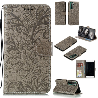Lace Flower Embossing Pattern Horizontal Flip Leather Case , with Holder & Card Slots & Wallet & Photo Frame & Lanyard, For Huawei Enjoy 10e, For Xiaomi Redmi K30 Pro, For Xiaomi Redmi Note 9 Pro, For Xiaomi Redmi Note 9 Pro Max, For Xiaomi Redmi Note ...