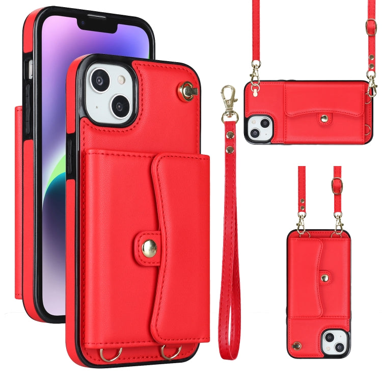 RFID Card Slot Phone Case with Long Lanyard, For iPhone 14 / 13, For iPhone 14 Plus, For iPhone 14 Pro, For iPhone 14 Pro Max, For iPhone 13 Pro Max, For iPhone 12, For iPhone 12 Pro, For iPhone 12 Pro Max