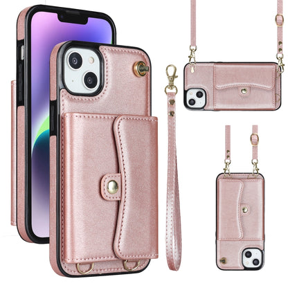 RFID Card Slot Phone Case with Long Lanyard, For iPhone 14 / 13, For iPhone 14 Plus, For iPhone 14 Pro, For iPhone 14 Pro Max, For iPhone 13 Pro Max, For iPhone 12, For iPhone 12 Pro, For iPhone 12 Pro Max