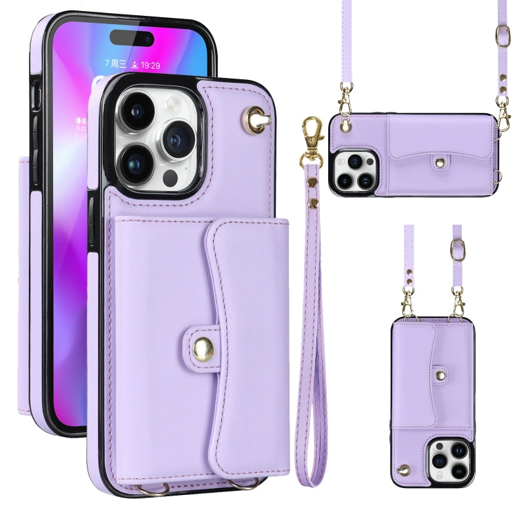 RFID Card Slot Phone Case with Long Lanyard, For iPhone 14 / 13, For iPhone 14 Plus, For iPhone 14 Pro, For iPhone 14 Pro Max, For iPhone 13 Pro Max, For iPhone 12, For iPhone 12 Pro, For iPhone 12 Pro Max