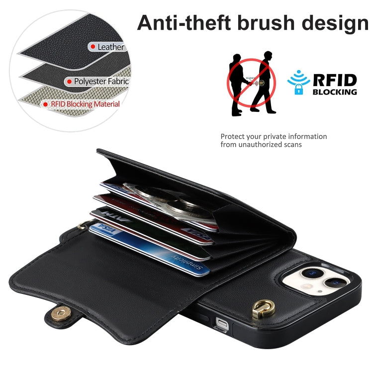 RFID Card Slot Phone Case with Long Lanyard, For iPhone 11, For iPhone 11 Pro, For iPhone 11 Pro Max, For iPhone X / XS, For iPhone XS Max, For iPhone 8 Plus / 7 Plus, For iPhone XR