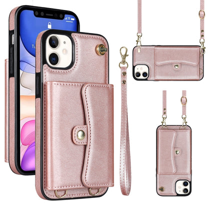 RFID Card Slot Phone Case with Long Lanyard, For iPhone 11, For iPhone 11 Pro, For iPhone 11 Pro Max, For iPhone X / XS, For iPhone XS Max, For iPhone 8 Plus / 7 Plus, For iPhone XR