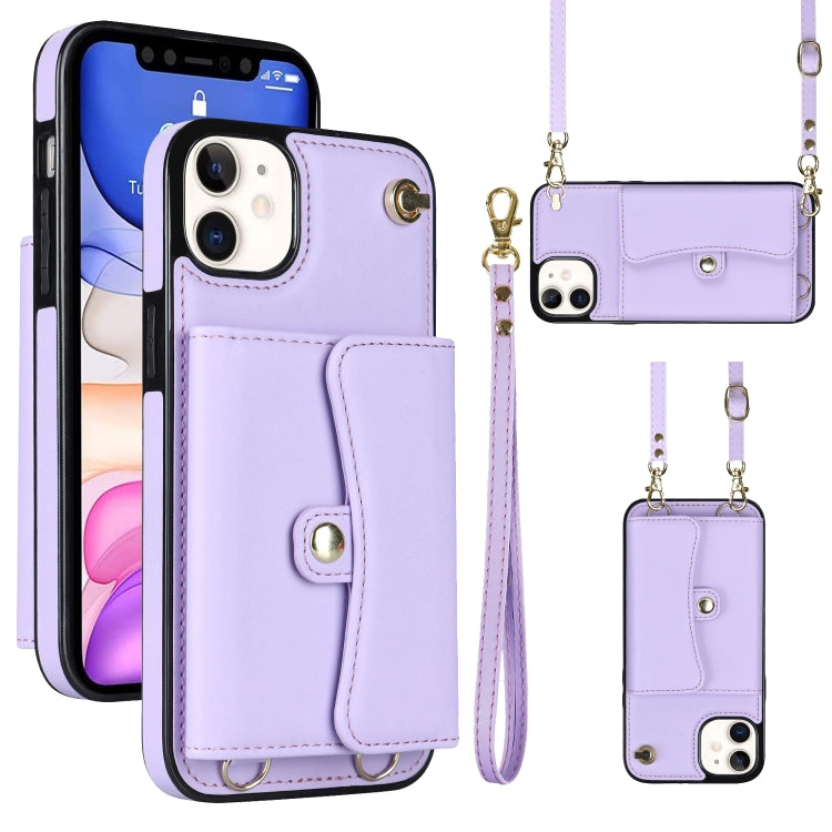 RFID Card Slot Phone Case with Long Lanyard, For iPhone 11, For iPhone 11 Pro, For iPhone 11 Pro Max, For iPhone X / XS, For iPhone XS Max, For iPhone 8 Plus / 7 Plus, For iPhone XR