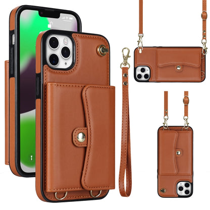 RFID Card Slot Phone Case with Long Lanyard, For iPhone 11, For iPhone 11 Pro, For iPhone 11 Pro Max, For iPhone X / XS, For iPhone XS Max, For iPhone 8 Plus / 7 Plus, For iPhone XR