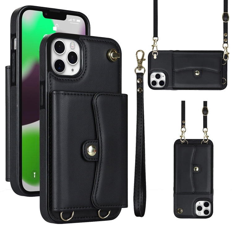 RFID Card Slot Phone Case with Long Lanyard, For iPhone 11, For iPhone 11 Pro, For iPhone 11 Pro Max, For iPhone X / XS, For iPhone XS Max, For iPhone 8 Plus / 7 Plus, For iPhone XR