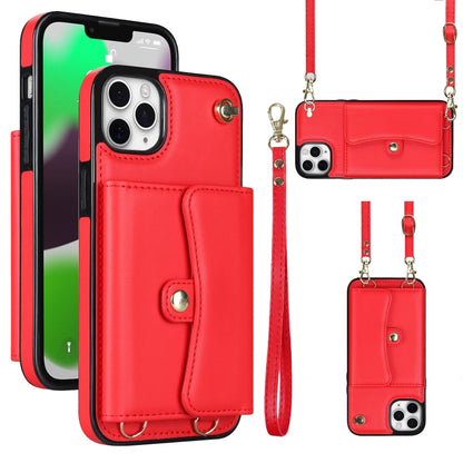 RFID Card Slot Phone Case with Long Lanyard, For iPhone 11, For iPhone 11 Pro, For iPhone 11 Pro Max, For iPhone X / XS, For iPhone XS Max, For iPhone 8 Plus / 7 Plus, For iPhone XR