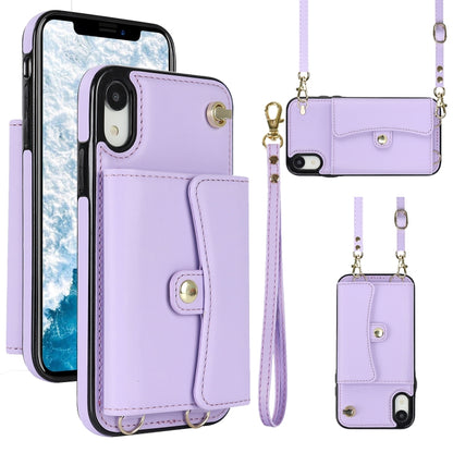 RFID Card Slot Phone Case with Long Lanyard, For iPhone 11, For iPhone 11 Pro, For iPhone 11 Pro Max, For iPhone X / XS, For iPhone XS Max, For iPhone 8 Plus / 7 Plus, For iPhone XR