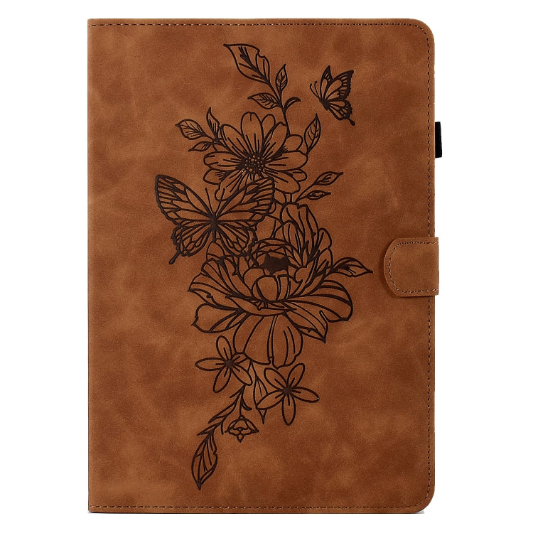 Peony Butterfly Embossed Leather Smart Tablet Case, For iPad 10.2 2020/2019 / Air 10.5 2019, For iPad 2025 / 2022, For iPad Air / Air 2 / 9.7 2017 / 9.7 2018, For iPad mini 2024 / mini 6, For iPad mini 5 / 4 / 3 / 2 / 1                                 ...