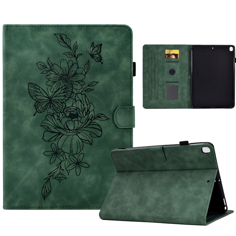 Peony Butterfly Embossed Leather Smart Tablet Case, For iPad 10.2 2020/2019 / Air 10.5 2019, For iPad 2025 / 2022, For iPad Air / Air 2 / 9.7 2017 / 9.7 2018, For iPad mini 2024 / mini 6, For iPad mini 5 / 4 / 3 / 2 / 1                                 ...