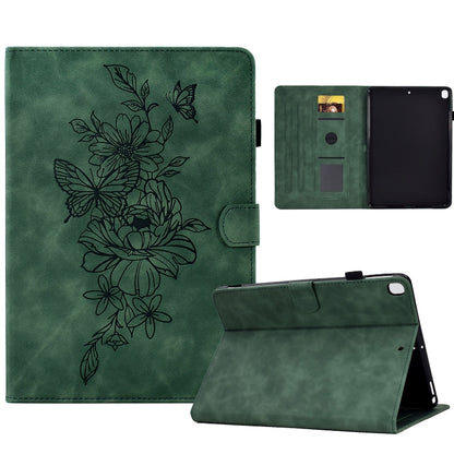 Peony Butterfly Embossed Leather Smart Tablet Case, For iPad 10.2 2020/2019 / Air 10.5 2019, For iPad 2025 / 2022, For iPad Air / Air 2 / 9.7 2017 / 9.7 2018, For iPad mini 2024 / mini 6, For iPad mini 5 / 4 / 3 / 2 / 1                                 ...