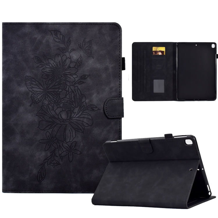 Peony Butterfly Embossed Leather Smart Tablet Case, For iPad 10.2 2020/2019 / Air 10.5 2019, For iPad 2025 / 2022, For iPad Air / Air 2 / 9.7 2017 / 9.7 2018, For iPad mini 2024 / mini 6, For iPad mini 5 / 4 / 3 / 2 / 1                                 ...