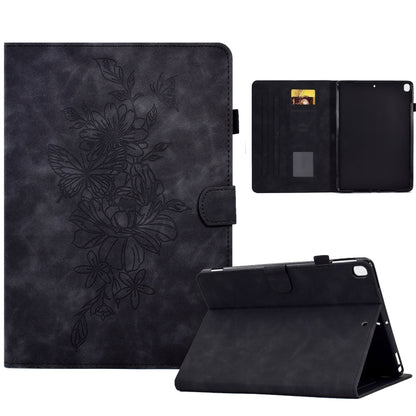Peony Butterfly Embossed Leather Smart Tablet Case, For iPad 10.2 2020/2019 / Air 10.5 2019, For iPad 2025 / 2022, For iPad Air / Air 2 / 9.7 2017 / 9.7 2018, For iPad mini 2024 / mini 6, For iPad mini 5 / 4 / 3 / 2 / 1                                 ...