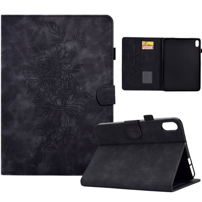 Peony Butterfly Embossed Leather Smart Tablet Case, For iPad 10.2 2020/2019 / Air 10.5 2019, For iPad 2025 / 2022, For iPad Air / Air 2 / 9.7 2017 / 9.7 2018, For iPad mini 2024 / mini 6, For iPad mini 5 / 4 / 3 / 2 / 1                                 ...