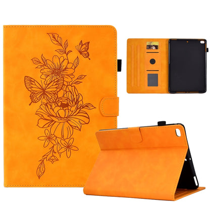 Peony Butterfly Embossed Leather Smart Tablet Case, For iPad 10.2 2020/2019 / Air 10.5 2019, For iPad 2025 / 2022, For iPad Air / Air 2 / 9.7 2017 / 9.7 2018, For iPad mini 2024 / mini 6, For iPad mini 5 / 4 / 3 / 2 / 1                                 ...