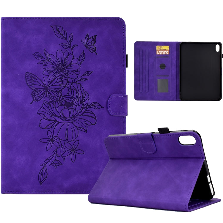 Peony Butterfly Embossed Leather Smart Tablet Case, For iPad 10.2 2020/2019 / Air 10.5 2019, For iPad 2025 / 2022, For iPad Air / Air 2 / 9.7 2017 / 9.7 2018, For iPad mini 2024 / mini 6, For iPad mini 5 / 4 / 3 / 2 / 1                                 ...