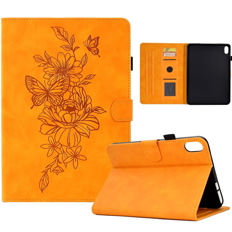 Peony Butterfly Embossed Leather Smart Tablet Case, For iPad 10.2 2020/2019 / Air 10.5 2019, For iPad 2025 / 2022, For iPad Air / Air 2 / 9.7 2017 / 9.7 2018, For iPad mini 2024 / mini 6, For iPad mini 5 / 4 / 3 / 2 / 1                                 ...