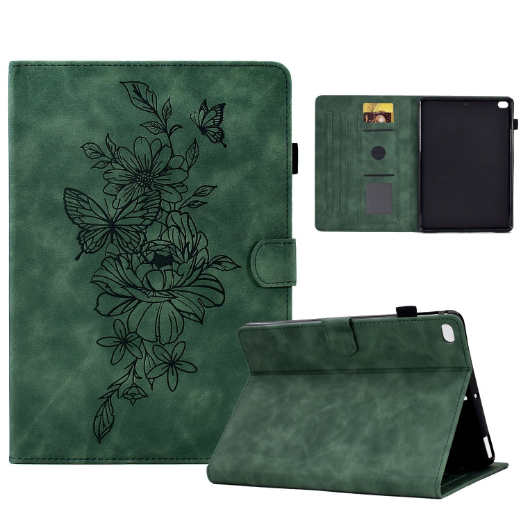 Peony Butterfly Embossed Leather Smart Tablet Case, For iPad 10.2 2020/2019 / Air 10.5 2019, For iPad 2025 / 2022, For iPad Air / Air 2 / 9.7 2017 / 9.7 2018, For iPad mini 2024 / mini 6, For iPad mini 5 / 4 / 3 / 2 / 1                                 ...