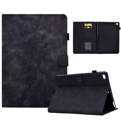 Peony Butterfly Embossed Leather Smart Tablet Case, For iPad 10.2 2020/2019 / Air 10.5 2019, For iPad 2025 / 2022, For iPad Air / Air 2 / 9.7 2017 / 9.7 2018, For iPad mini 2024 / mini 6, For iPad mini 5 / 4 / 3 / 2 / 1                                 ...