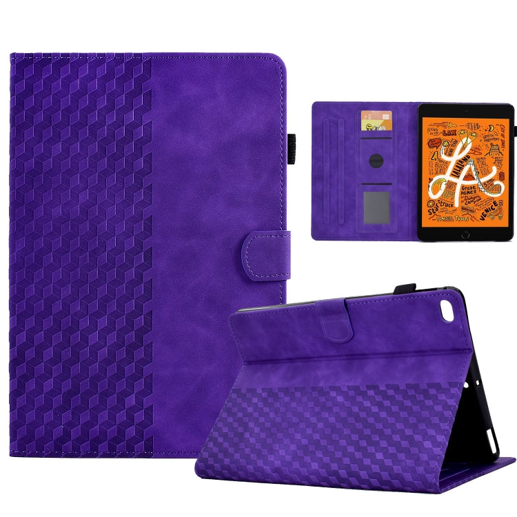 For iPad mini 5 / 4 / 3 / 2 / 1 Rhombus Embossed Leather Smart Tablet Case, For iPad mini 5 / 4 / 3 / 2 / 1