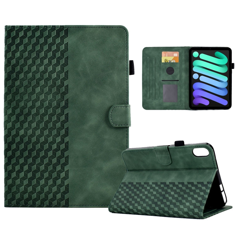 Rhombus Embossed Leather Smart Tablet Case, For iPad mini 6 / mini 2024, For iPad mini 6
