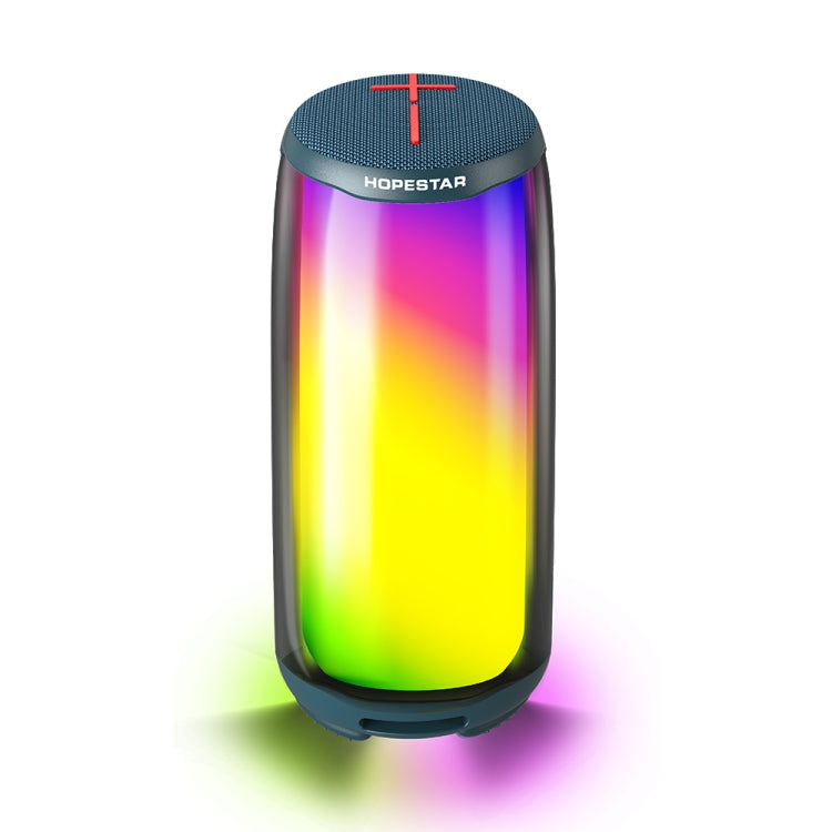 HOPESTAR P49 Tone Pulse RGB Light Waterproof Bluetooth Speaker, P49(Black), P49(Grey), P49(Blue)
