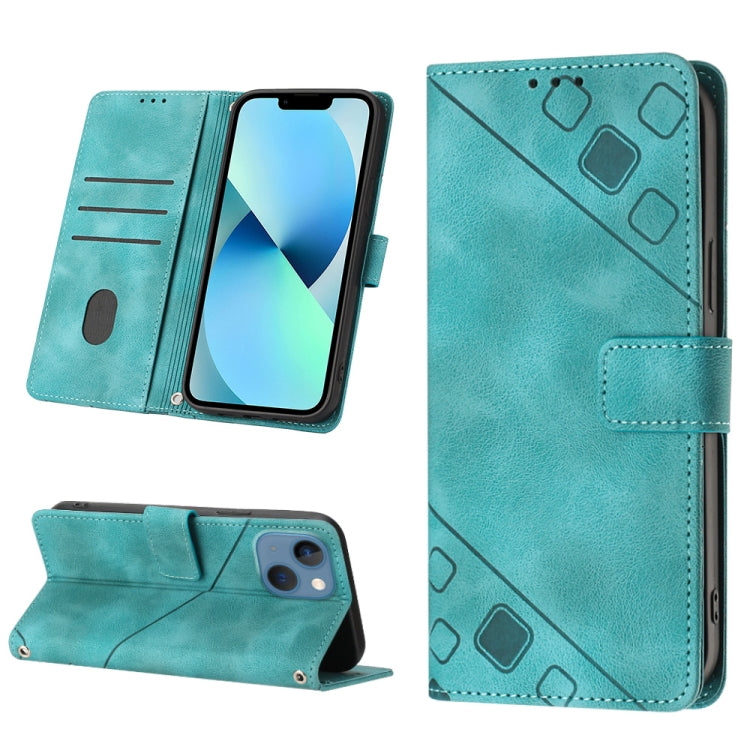 Skin-feel Embossed Leather Phone Case, For iPhone 14, For iPhone 14 Plus, For iPhone 14 Pro, For iPhone 14 Pro Max, For iPhone 13 mini, For iPhone 13, For iPhone 13 Pro, For iPhone 13 Pro Max