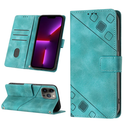 Skin-feel Embossed Leather Phone Case, For iPhone 14, For iPhone 14 Plus, For iPhone 14 Pro, For iPhone 14 Pro Max, For iPhone 13 mini, For iPhone 13, For iPhone 13 Pro, For iPhone 13 Pro Max