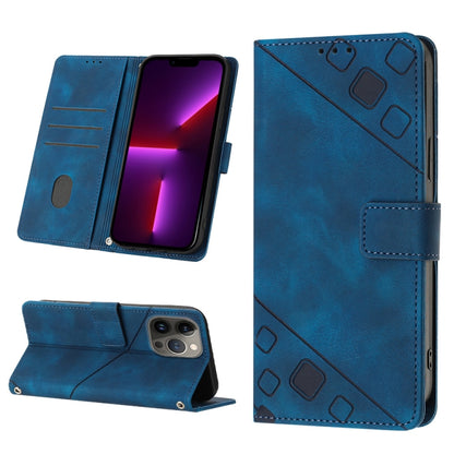 Skin-feel Embossed Leather Phone Case, For iPhone 14, For iPhone 14 Plus, For iPhone 14 Pro, For iPhone 14 Pro Max, For iPhone 13 mini, For iPhone 13, For iPhone 13 Pro, For iPhone 13 Pro Max