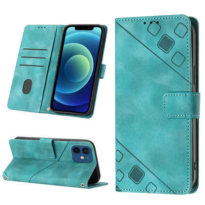 Skin-feel Embossed Leather Phone Case, For iPhone 12 / 12 Pro, For iPhone 12 Pro Max, For iPhone 11, For iPhone 11 Pro Max, For iPhone X / XS, For iPhone XR, For iPhone XS Max, For iPhone SE 2022 / 2020 / 7 / 8
