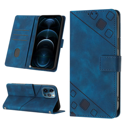 Skin-feel Embossed Leather Phone Case, For iPhone 12 / 12 Pro, For iPhone 12 Pro Max, For iPhone 11, For iPhone 11 Pro Max, For iPhone X / XS, For iPhone XR, For iPhone XS Max, For iPhone SE 2022 / 2020 / 7 / 8