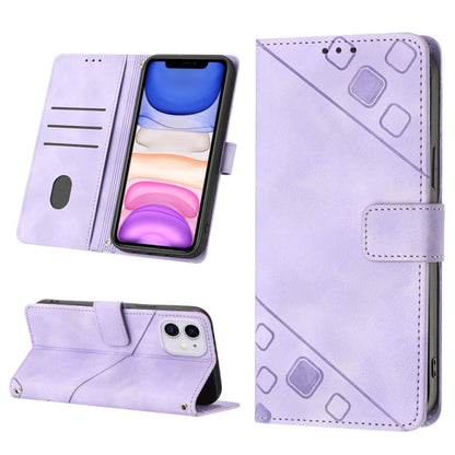 Skin-feel Embossed Leather Phone Case, For iPhone 12 / 12 Pro, For iPhone 12 Pro Max, For iPhone 11, For iPhone 11 Pro Max, For iPhone X / XS, For iPhone XR, For iPhone XS Max, For iPhone SE 2022 / 2020 / 7 / 8
