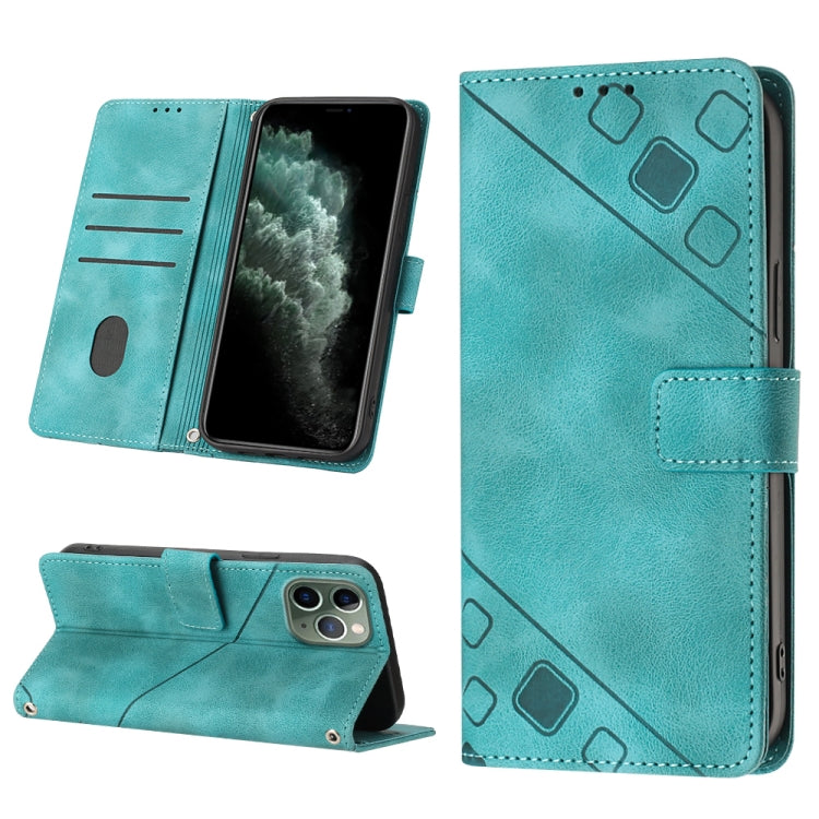 Skin-feel Embossed Leather Phone Case, For iPhone 12 / 12 Pro, For iPhone 12 Pro Max, For iPhone 11, For iPhone 11 Pro Max, For iPhone X / XS, For iPhone XR, For iPhone XS Max, For iPhone SE 2022 / 2020 / 7 / 8