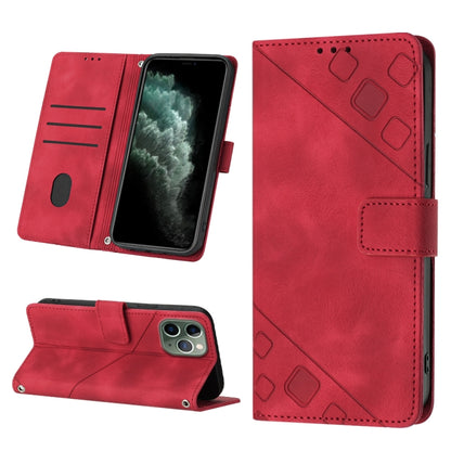 Skin-feel Embossed Leather Phone Case, For iPhone 12 / 12 Pro, For iPhone 12 Pro Max, For iPhone 11, For iPhone 11 Pro Max, For iPhone X / XS, For iPhone XR, For iPhone XS Max, For iPhone SE 2022 / 2020 / 7 / 8
