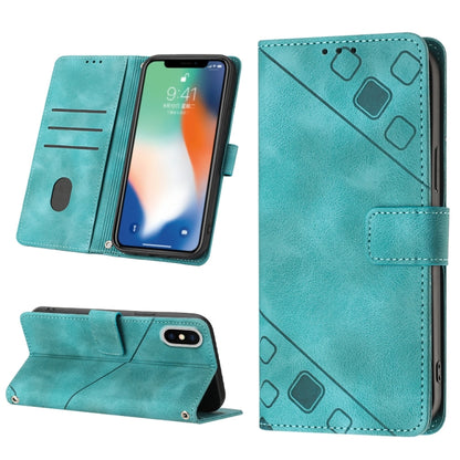 Skin-feel Embossed Leather Phone Case, For iPhone 12 / 12 Pro, For iPhone 12 Pro Max, For iPhone 11, For iPhone 11 Pro Max, For iPhone X / XS, For iPhone XR, For iPhone XS Max, For iPhone SE 2022 / 2020 / 7 / 8