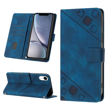 Skin-feel Embossed Leather Phone Case, For iPhone 12 / 12 Pro, For iPhone 12 Pro Max, For iPhone 11, For iPhone 11 Pro Max, For iPhone X / XS, For iPhone XR, For iPhone XS Max, For iPhone SE 2022 / 2020 / 7 / 8
