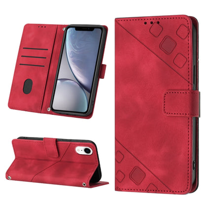 Skin-feel Embossed Leather Phone Case, For iPhone 12 / 12 Pro, For iPhone 12 Pro Max, For iPhone 11, For iPhone 11 Pro Max, For iPhone X / XS, For iPhone XR, For iPhone XS Max, For iPhone SE 2022 / 2020 / 7 / 8
