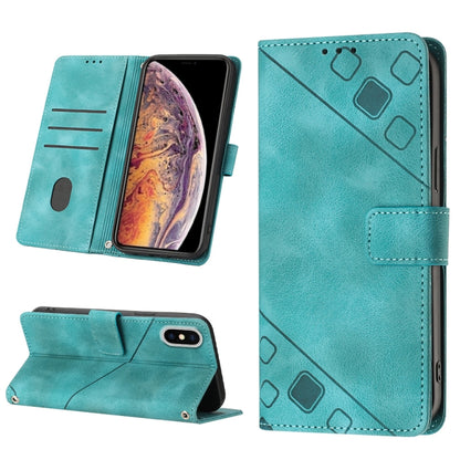 Skin-feel Embossed Leather Phone Case, For iPhone 12 / 12 Pro, For iPhone 12 Pro Max, For iPhone 11, For iPhone 11 Pro Max, For iPhone X / XS, For iPhone XR, For iPhone XS Max, For iPhone SE 2022 / 2020 / 7 / 8